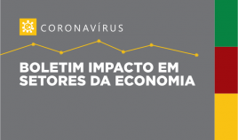 Card escrito boletim impactos em setores econômicos