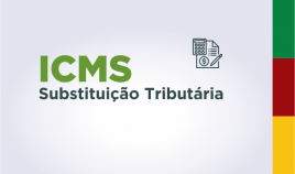 Imagem escrito ICMS substituição tributária