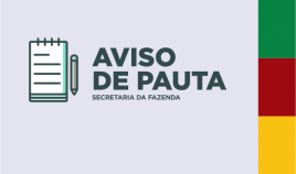 imagem escrito aviso de pauta