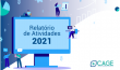 Capa do Relatório de Atividades Cage 2021