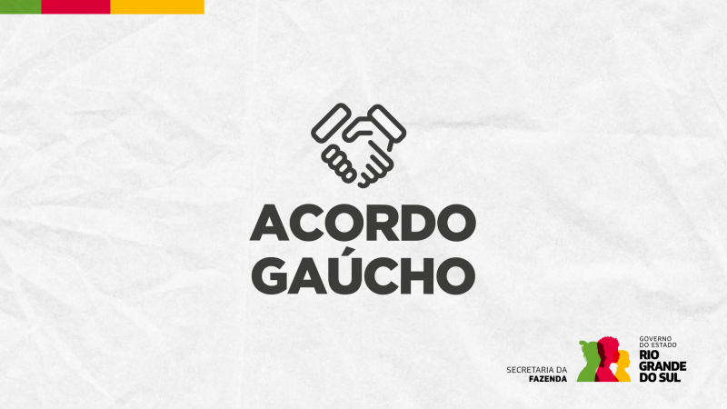 arte gr&aacute;fica contendo os dizeres "acordo ga&uacute;cho"